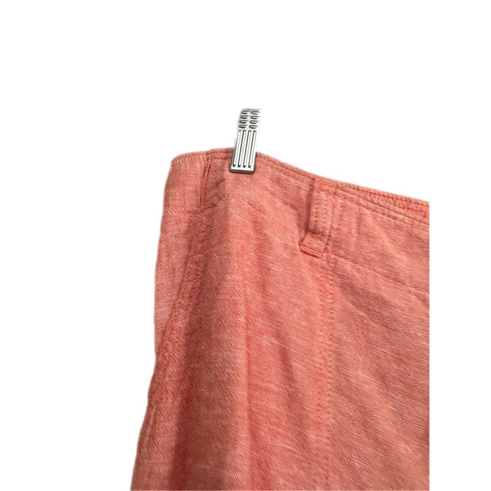 Sonoma Cargo Pants Womens 16 Coral Pink Excellent Linen Blend Utility Tapered - Picture 2 of 6
